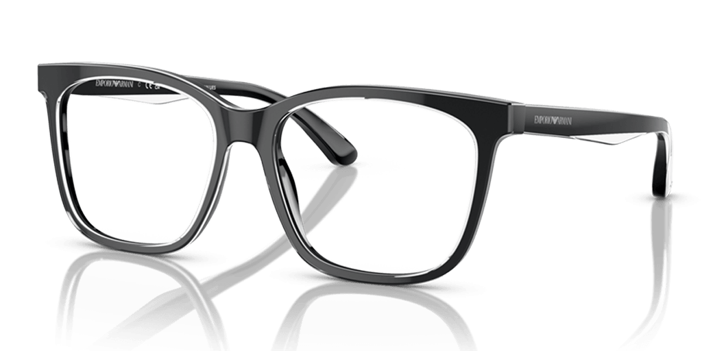 Emporio Armani 0EA3228 női négyzet alakú és fekete színű szemüveg