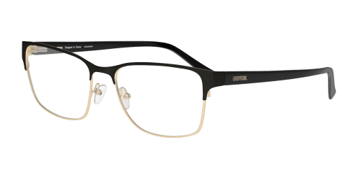 Unofficial UNOM0302 BD00 férfi téglalap alakú és fekete színű szemüveg