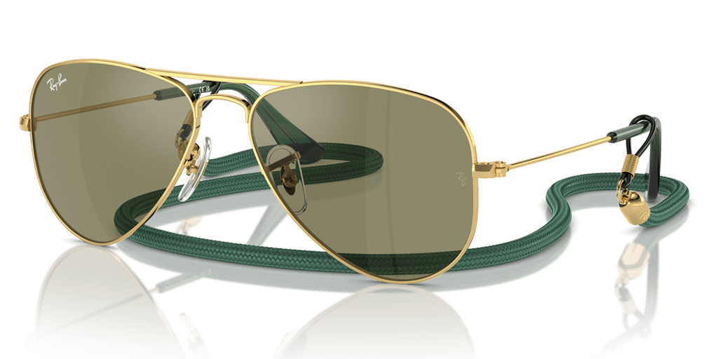 Ray-Ban 0RJ9506S gyermek pilóta alakú és arany színű napszemüveg