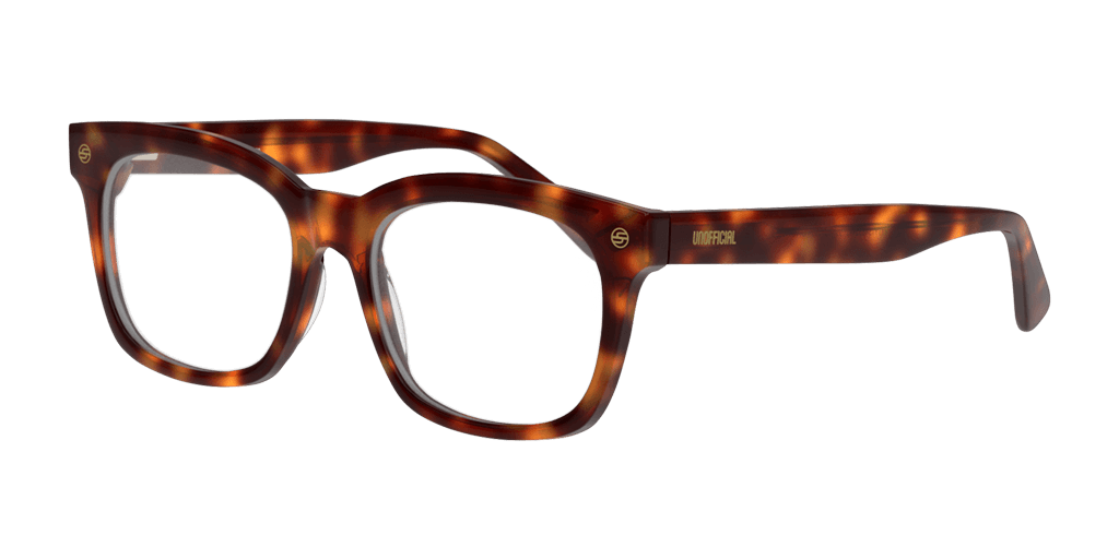Unofficial UNOM0266 HX00 férfi négyzet alakú és havana színű szemüveg