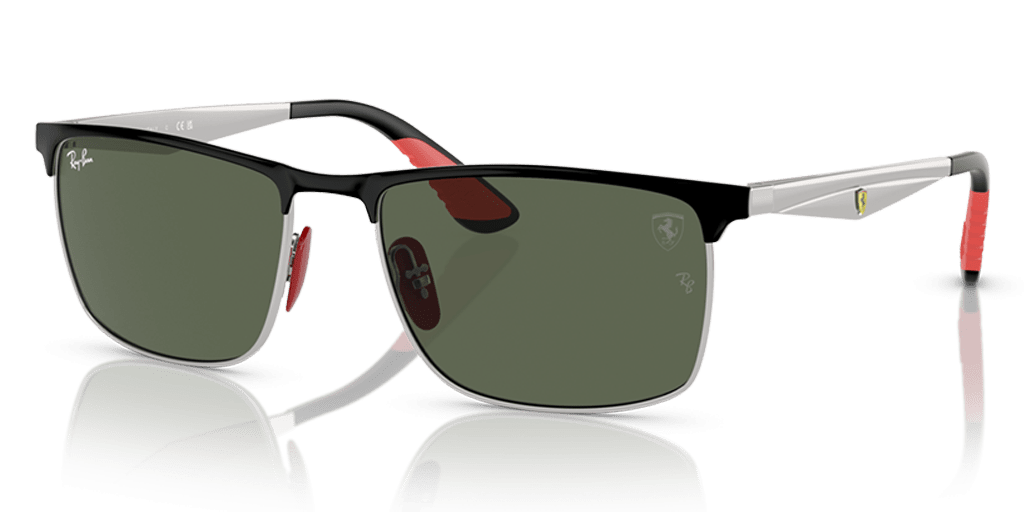 Ray-Ban 0RB3726M férfi téglalap alakú és fekete színű napszemüveg