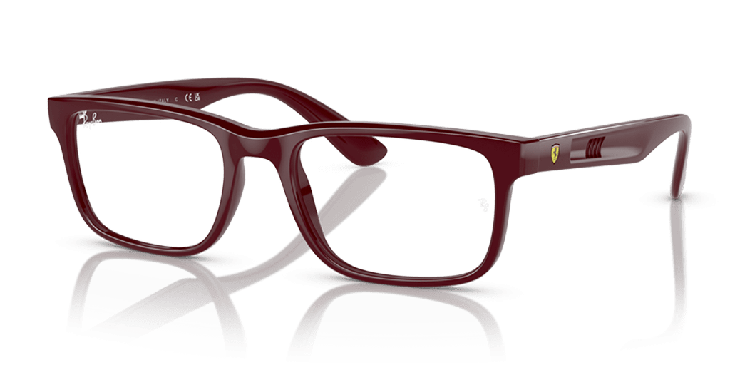 Ray-Ban 0RX7232M férfi téglalap alakú és piros színű szemüveg