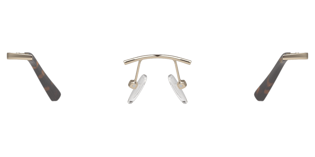 Unofficial UNOF0469 női mandula alakú és arany színű szemüveg