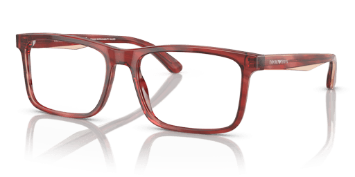 Emporio Armani EA3227 6053 férfi négyzet alakú és piros színű szemüveg